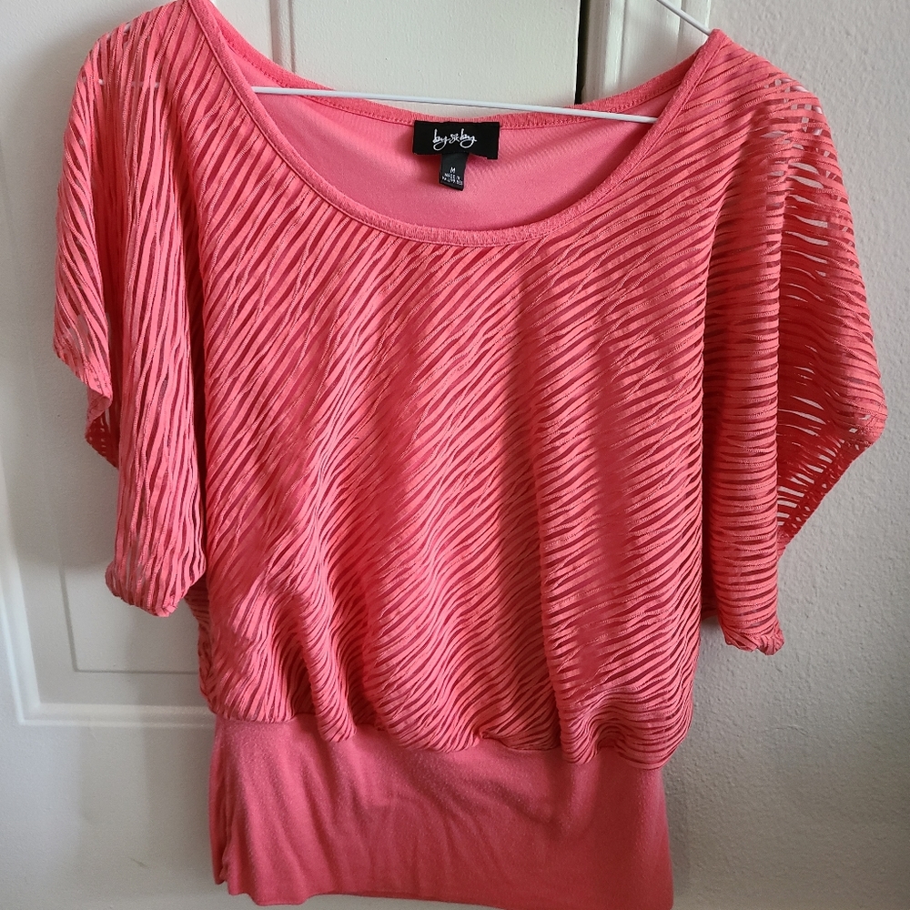Trendy Coral Blouse